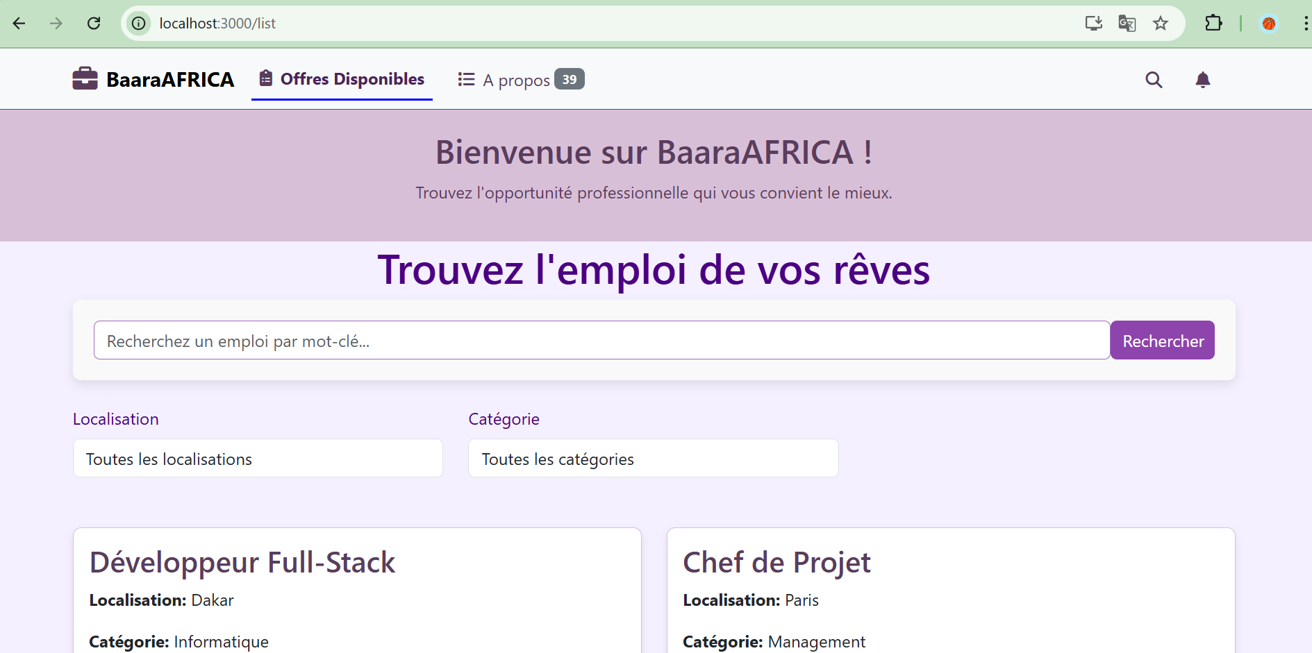 Application de Recrutement