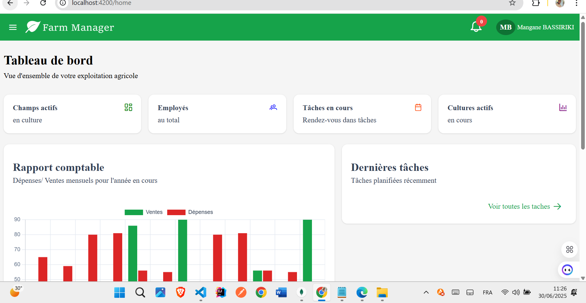 Application  de Gestion de ferme